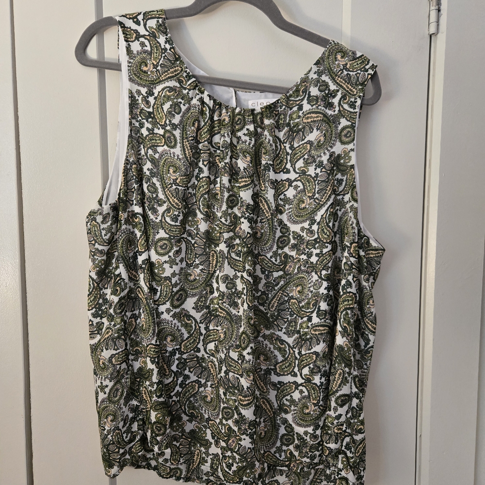 Cleo Paisley Sleeveless Blouse